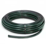 HDPE Plastic Coil Pipe  PN 15.9 Bar [PE 63] Outside Diameter 40 mm  SDR 7.4  Color Black with Green Stripes | Almona Factory