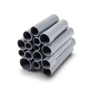UPVC Pipes Nominal Pressure 10 Bar Outside Diameter 200 mm Thickness 9.6 mm Gray
