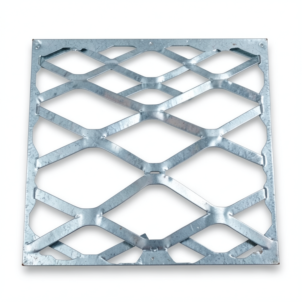 Galvanised Steel Expanded Metal Mesh Bahri Thickness 1.2 mm Width 2.44 m Length 5 m