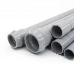 انابيب UPVC الوطنية ضغط 12.5 بار  قطر خارجي 400 مم سمك 19.1 مم لون رمادي