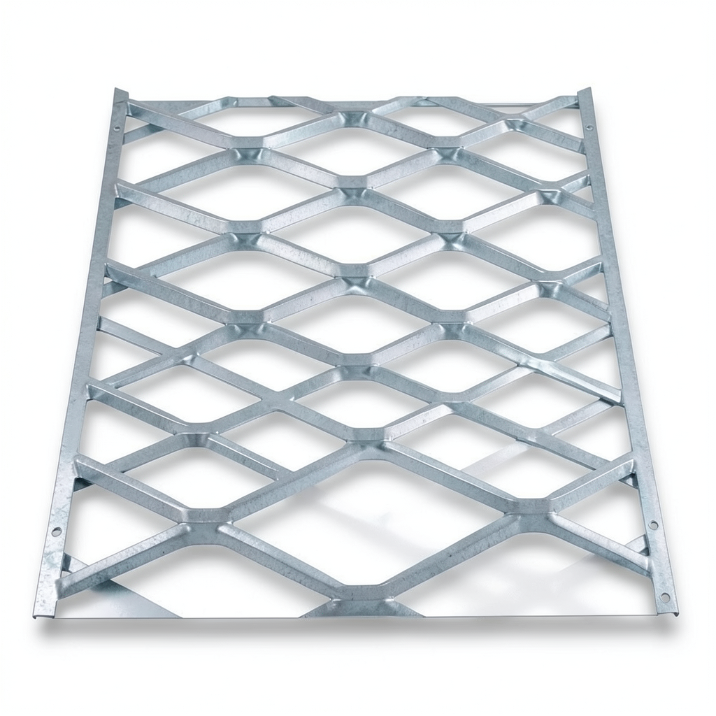 Galvanised Steel Expanded Metal Mesh Bahri Thickness 1.7 mm Length 5 m Width 2.44 m