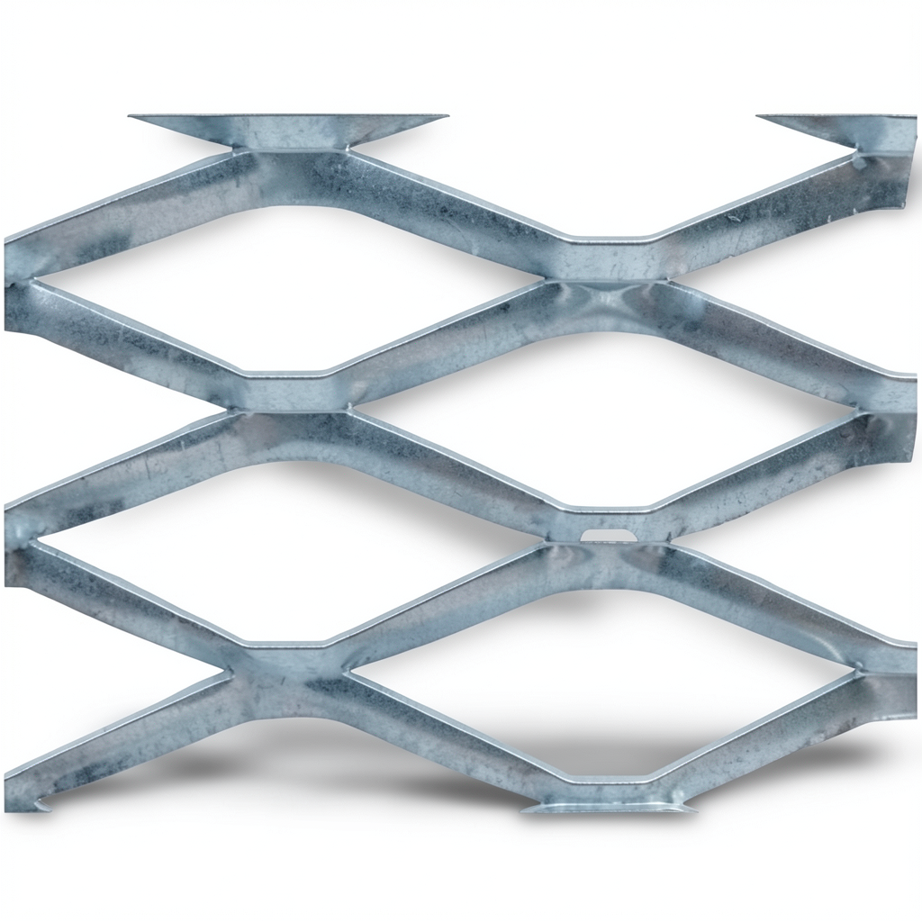 Galvanised Steel Expanded Metal Mesh Bahri Thickness 2 mm Width 2.44 meter Length 5 meter