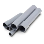 مواسير UPVC ضغط 6 بار قطر خارجي 110 مم سمك 3.2 مم لون رمادي