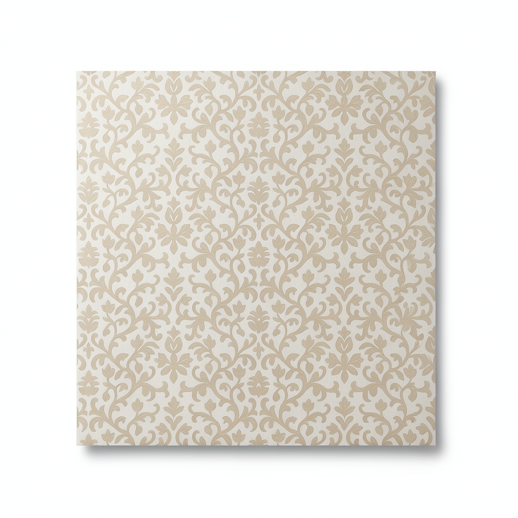 Italian Wallpaper Patterned Design Beige Color, Size 10mx0.70m, Model 15037