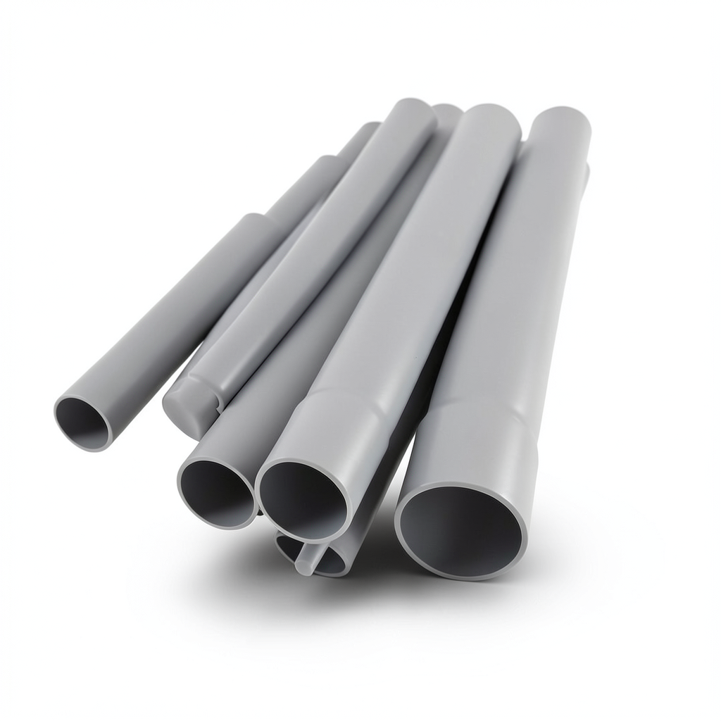 UPVC Pipes Nominal Pressure 6 Bar Outside Diameter 180 mm Thickness 5.3 mm Gray