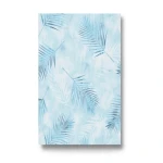 Leaf Patterned Wall Decoration 10m x 0.53m Cyan, Model 02579-20