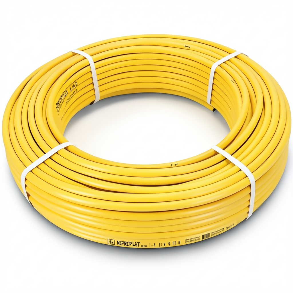 أنابيب HDPE نيبروبلاست PE 100 ضغط 4 بار قطر خارجي 63 مم سمك 1.8 مم لون أصفر | نيبروبلاست