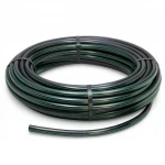 لفة أنابيب HDPE ضغط  15.9 بار [PE 63] قطر خارجي 20 مم  SDR 7.4  لون اسود مع خط اخضر | مصنع المنى