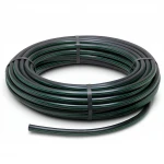 لفة أنابيب بلاستيك HDPE ضغط  15.9 بار [PE 63] قطر خارجي 75 مم  SDR 7.4  لون اسود مع خط اخضر | مصنع المنى