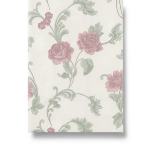 Floral Wallpaper Light Beige 10m x 0.73m Model 56909
