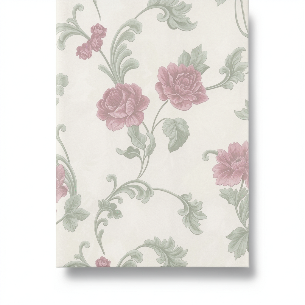 Floral Wallpaper Light Beige 10m x 0.73m Model 56909