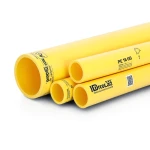 مواسير HDPE PE 100 ضغط 4 بار قطر خارجي 200 مم سمك 4.9 مم لون أصفر | نيبروبلاست