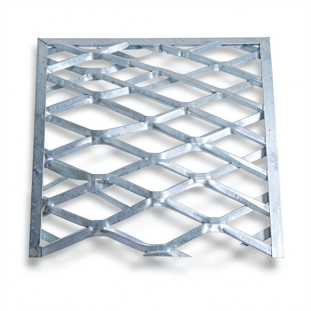 Galvanised Steel Expanded Metal Mesh Bahri 1.8 mm Thickness 6 m Length 2.44 m Width