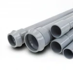 مواسير بلاستيك UPVC شركة الوطنية ضغط 12.5 بار  قطر خارجي 250 مم سمك 11.9 مم لون رمادي