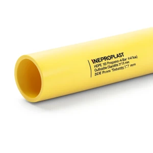 HDPE Pipes PE 100 Pressure 4 Bar Outside Diameter 315 mm Thickness 7.7 mm Yellow | NEPROPLAST