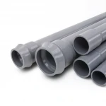 انابيب UPVC الوطنية ضغط 12.5 بار  قطر خارجي 355 مم سمك 16.9 مم لون رمادي