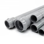انابيب UPVC الوطنية ضغط 12.5 بار  قطر خارجي 400 مم سمك 19.1 مم لون رمادي