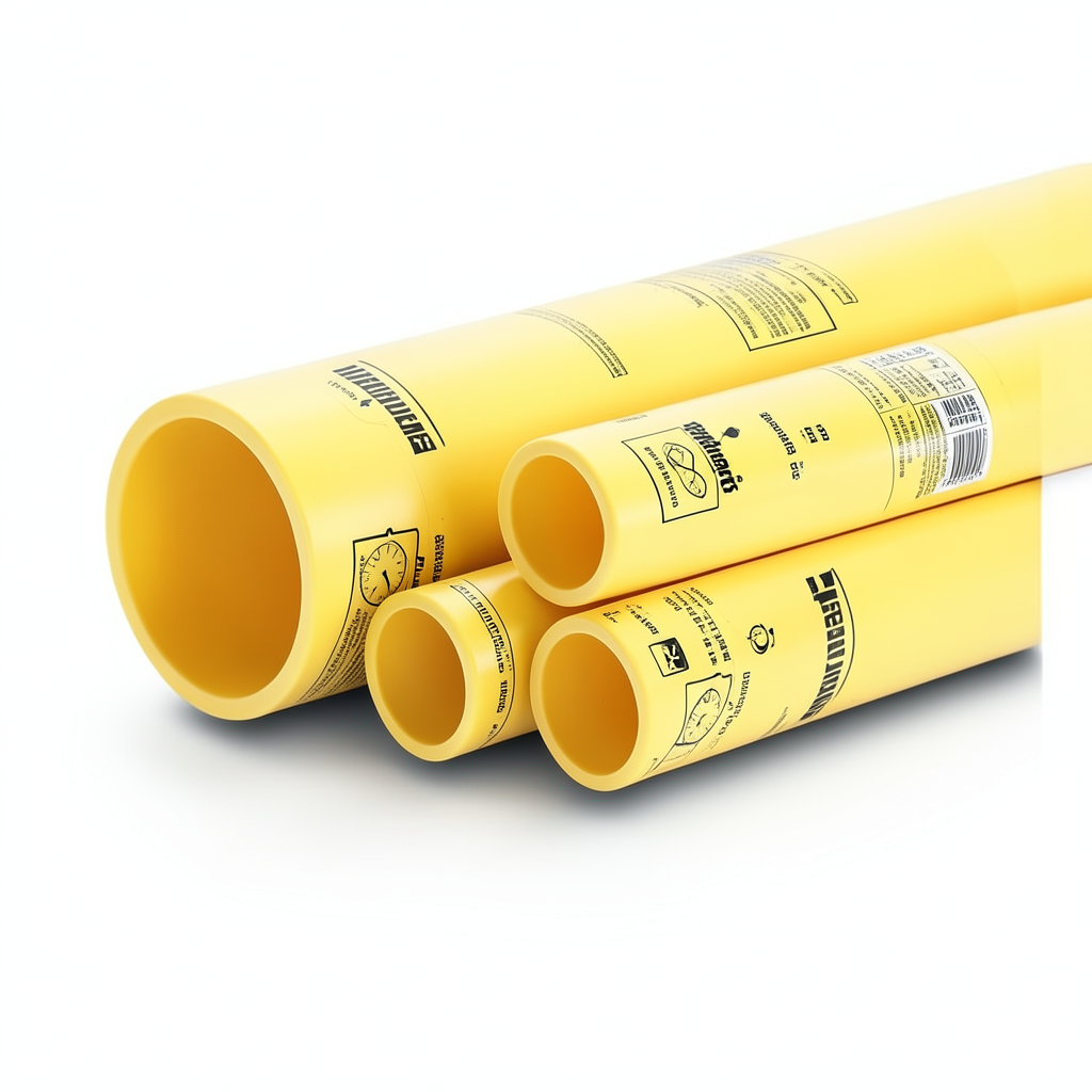 مواسير HDPE نيبروبلاست PE 100 ضغط 4 بار قطر خارجي 355 مم سمك 8.7 مم أصفر | نيبروبلاست
