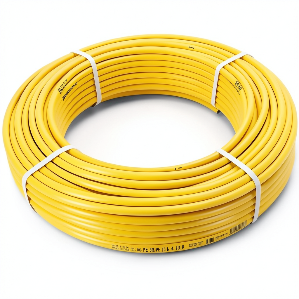 أنابيب HDPE نيبروبلاست PE 100 ضغط 4 بار قطر خارجي 63 مم سمك 1.8 مم لون أصفر | نيبروبلاست