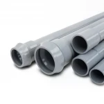 مواسير UPVC الوطنية ضغط 16 بار  قطر خارجي 450 مم سمك 26.7 مم لون رمادي