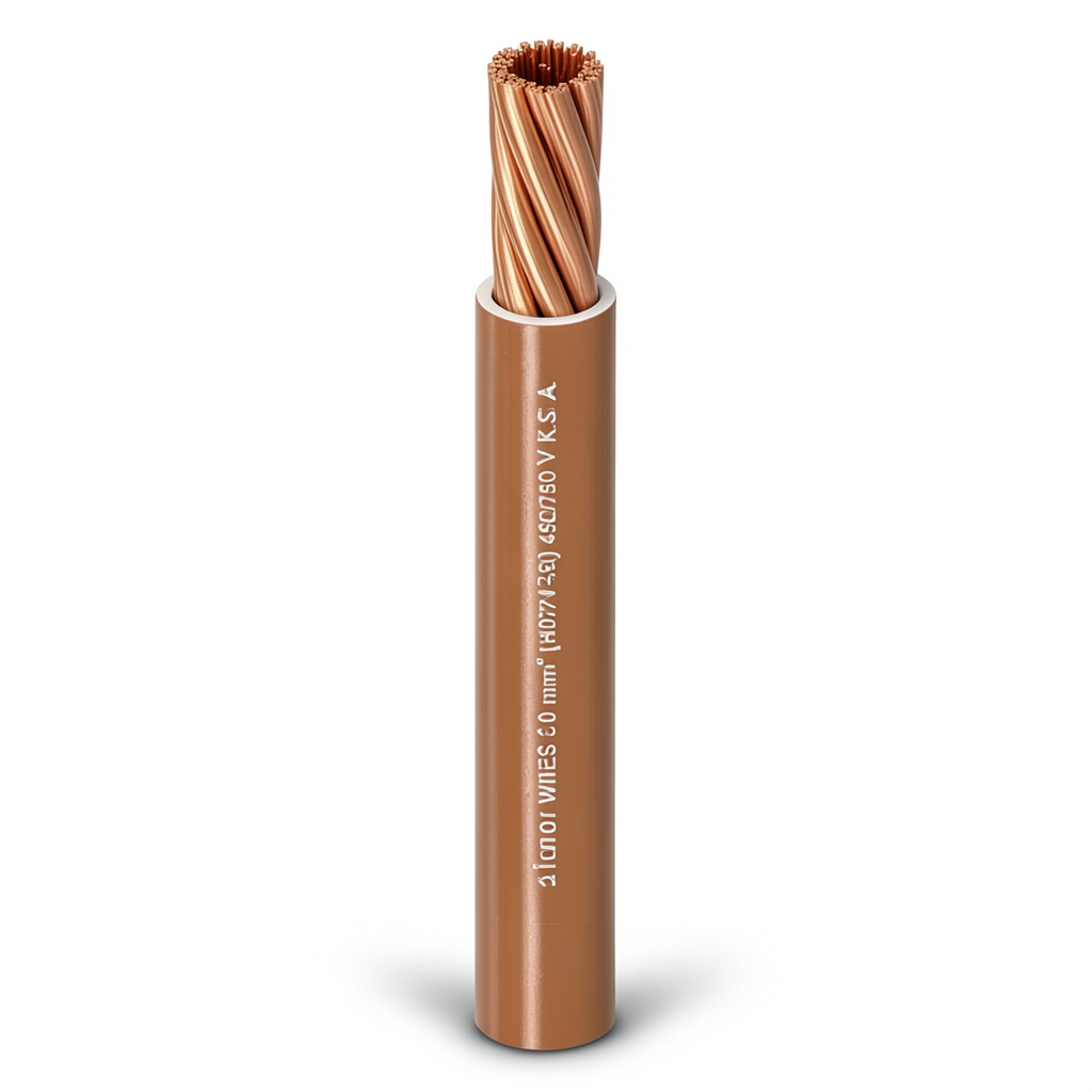 Stranded Electric Wire 450/750V Copper Conductor PVC Insulated 120mm2 300 Feet | Al Fanar