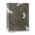 Italian wallpaper floral design 10m x 0.53 m, dark beige color, model 33307