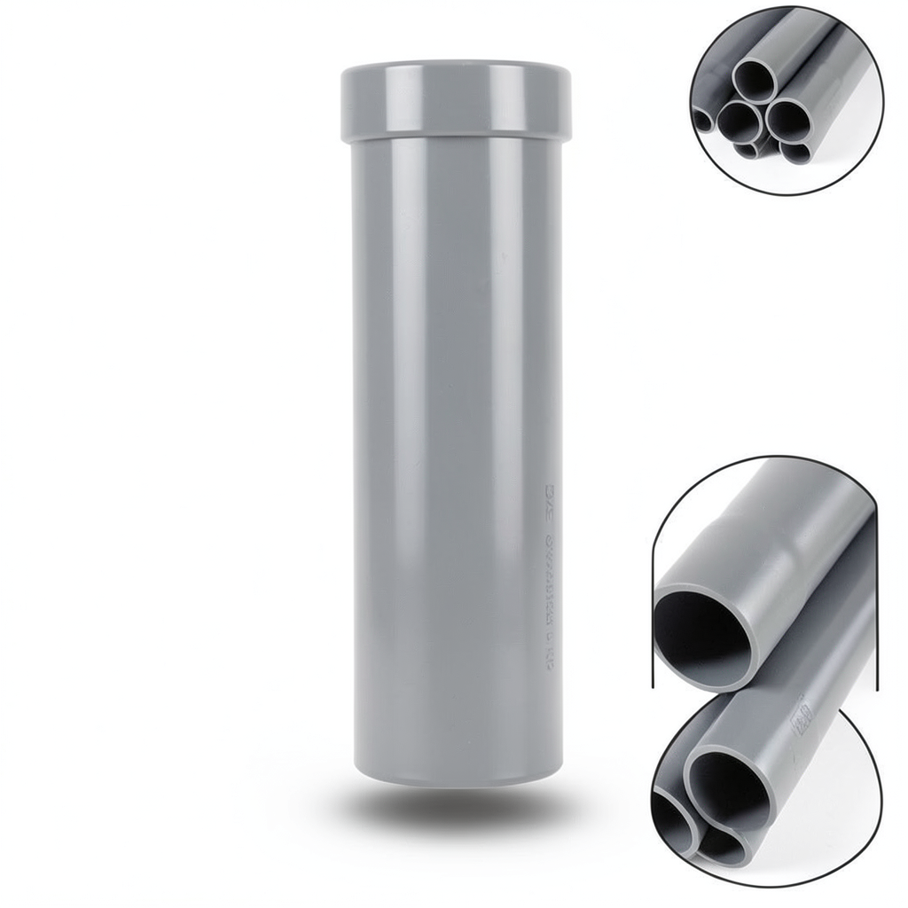 UPVC Pipes Nominal Pressure 2 Bar Outside Diameter 160 mm Thickness 1.8 mm Gray