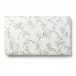 Wall decoration floral design, size 10 m x 0.53 m, off white color, model 33301