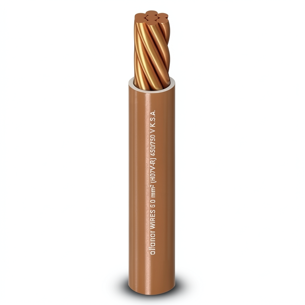 Stranded Electric Wire 450/750V Copper Conductor PVC Insulation 300mm 300ft | Al Fanar