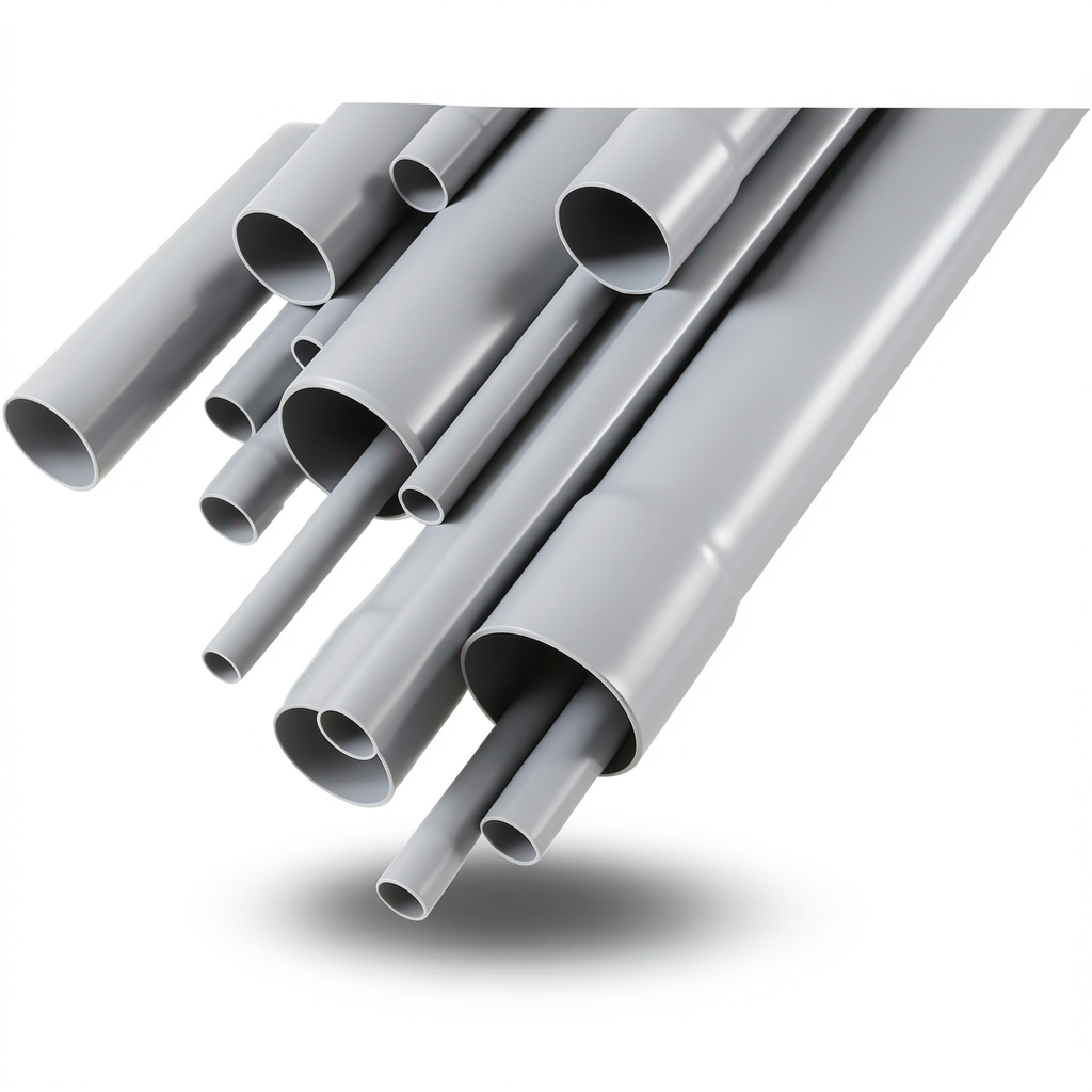 UPVC Pipes Pressure 4 Bar Outside Diameter 160 mm Thickness 3.2 mm Gray