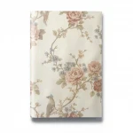 Italian Wallpaper Beige Color Floral Design, Size 10mx1.06m, Model 81652