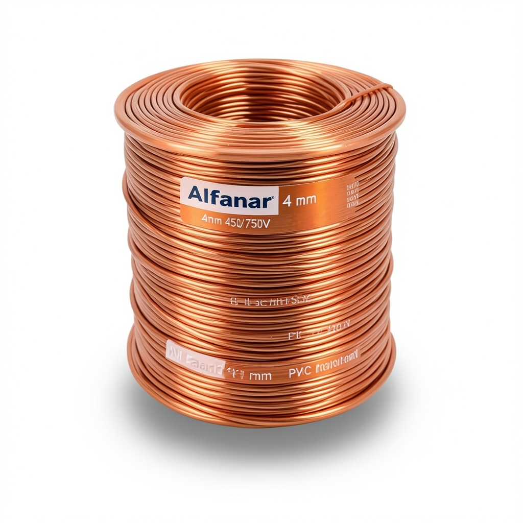 Alfanar 4 mm Electric Wire 450/750V, Stranded Copper PVC Insulation, 300ft | Al Fanar