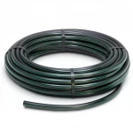 HDPE Plastic Coil Pipe  Nominal Pressure 15.9 Bar [PE 63] OD 125 mm  SDR 7.4  Color Black with Green Stripes | Almona Factory