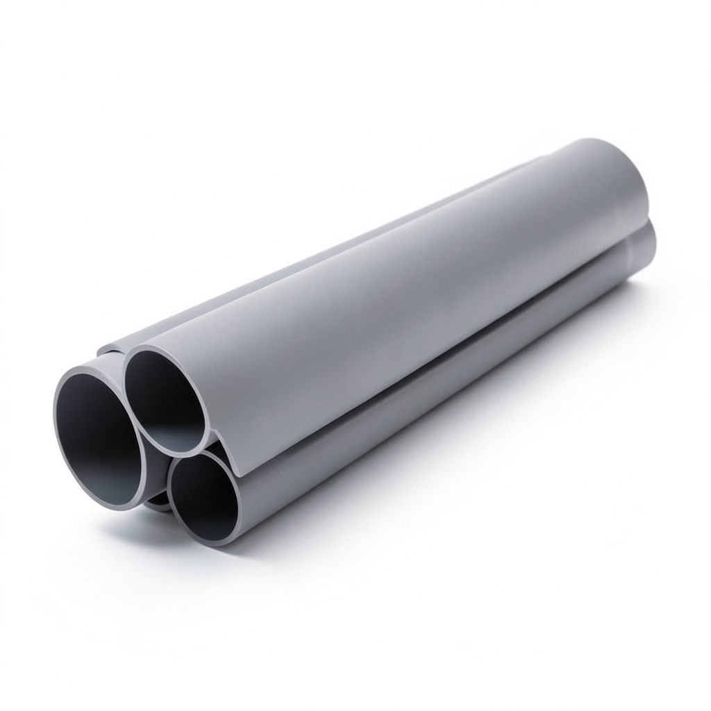 UPVC Pipes Pressure 4 Bar Outside Diameter 160 mm Thickness 3.2 mm Gray