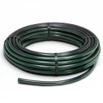 لفة أنابيب بلاستيك HDPE ضغط  15.9 بار [PE 63] قطر خارجي 160 مم  SDR 7.4  لون اسود مع خط اخضر | مصنع المنى