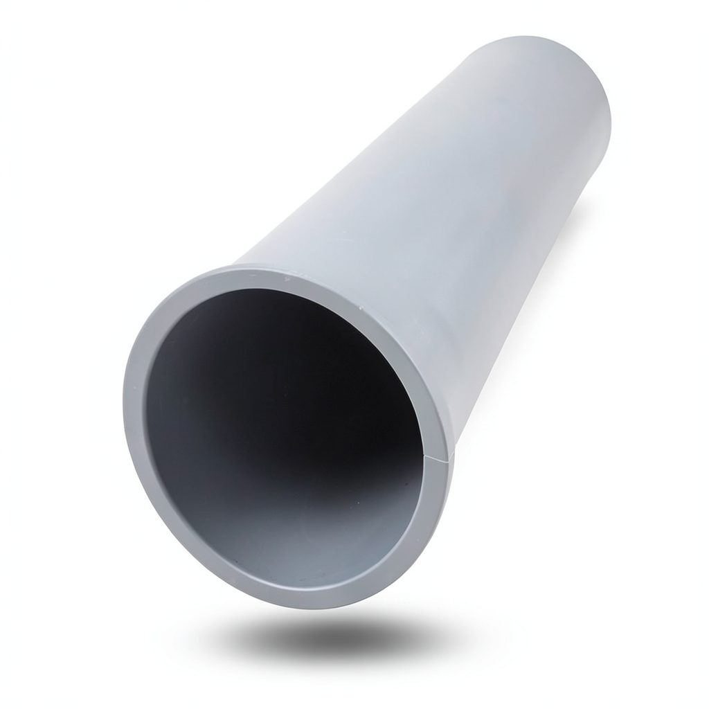مواسير UPVC ضغط 4 بار قطر خارجي 450 مم سمك 8.9 مم لون رمادي