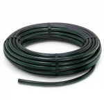 HDPE Plastic Coil Pipe  Nominal Pressure 3.9 Bar [PE 63] OD 50 mm  SDR 21  Color Black with Green Stripes | Almona Factory