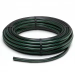HDPE Plastic Coil Pipe  PN 3.9 Bar [PE 63] OD 63 mm  SDR 21  Color Black with Green Stripes | Almona Factory