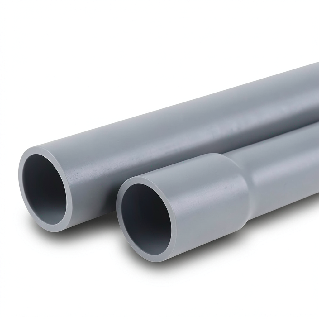 UPVC Pipes Nominal Pressure 10 Bar Outside Diameter 500 mm Thickness 23.90 mm Gray