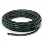 HDPE Plastic Coil Pipe  Nominal Pressure 3.9 Bar [PE 63] Outside Diameter 90 mm  SDR 21  Color Black with Green Stripes | Almona Factory