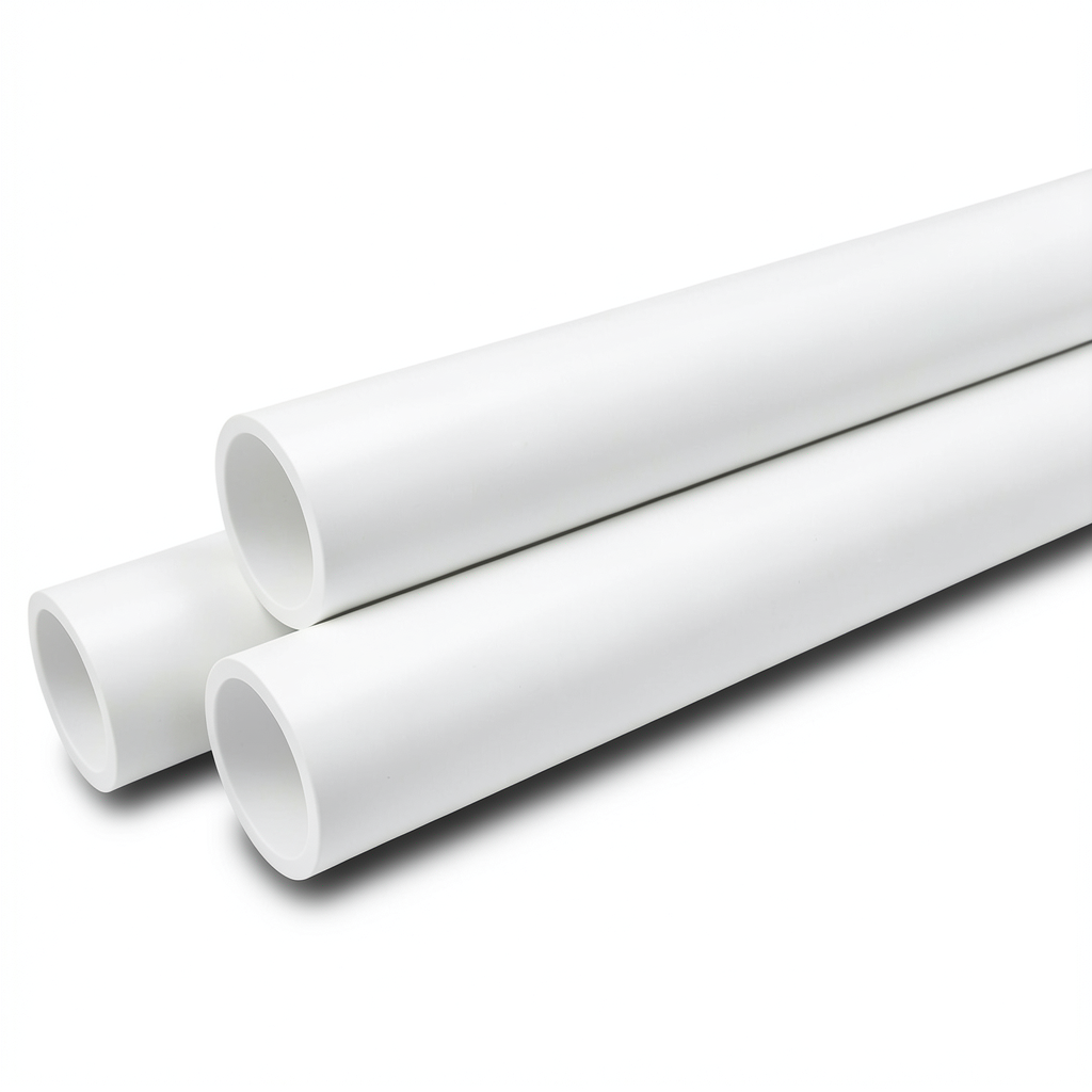 مواسير UPVC صرف ونفايات ¼1 إنش سمك 3.56 مم لون أبيض