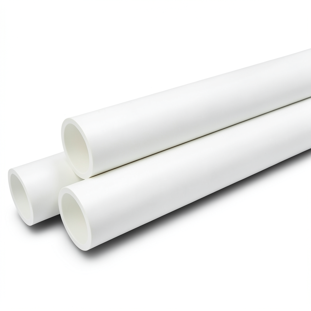 مواسير UPVC صرف ونفايات ½1 إنش سمك 3.68 مم لون أبيض