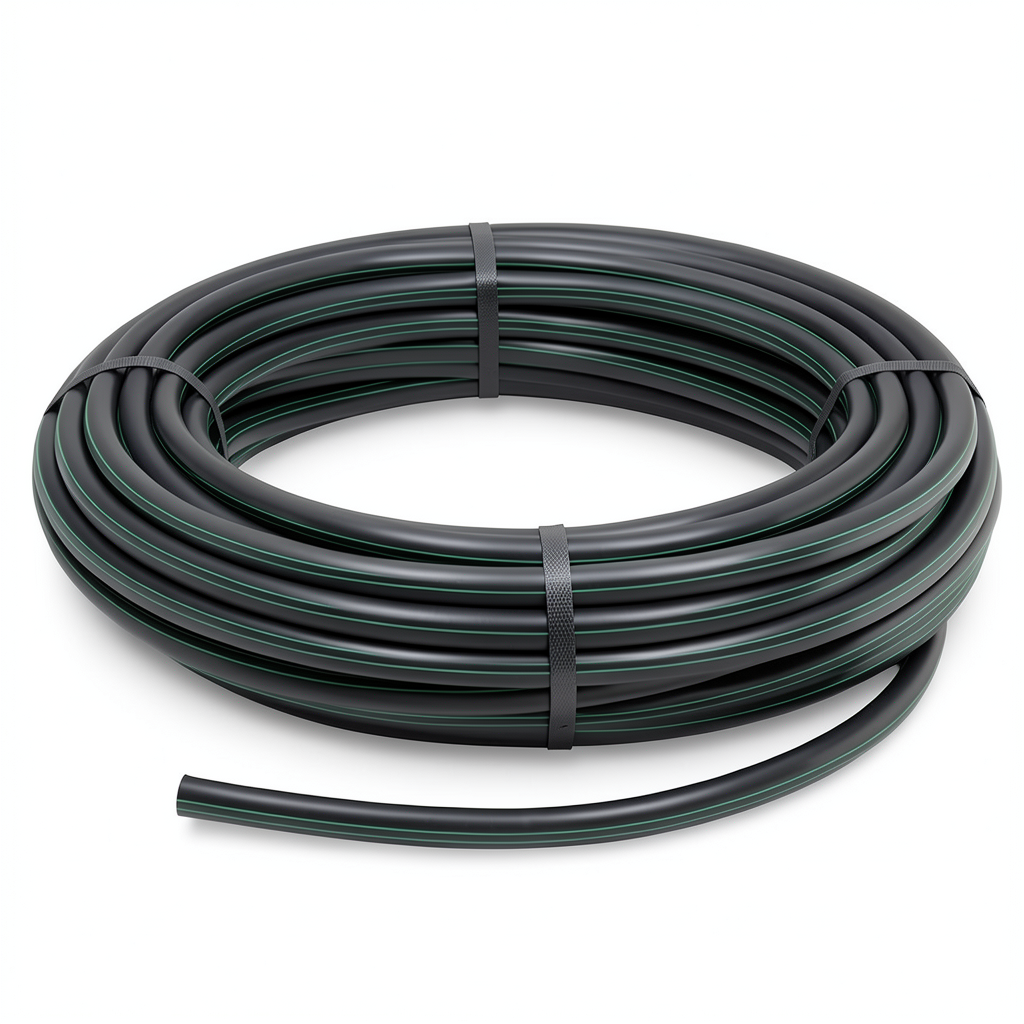 HDPE Polyethylene Coil Pipe PN 16 Bar PE 80 25 mm SDR 9 Black