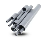 مواسير UPVC ضغط 4 بار قطر خارجي 450 مم سمك 8.9 مم لون رمادي