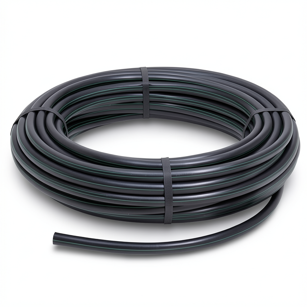 لفة أنابيب بلاستيك HDPE ضغط 16 بار [PE 80] قطر خارجي 75 مم SDR 9 لون أسود