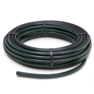 HDPE Plastic Coil Pipe 16 Bar Pressure PE 80 32 mm Diameter SDR 9 Black