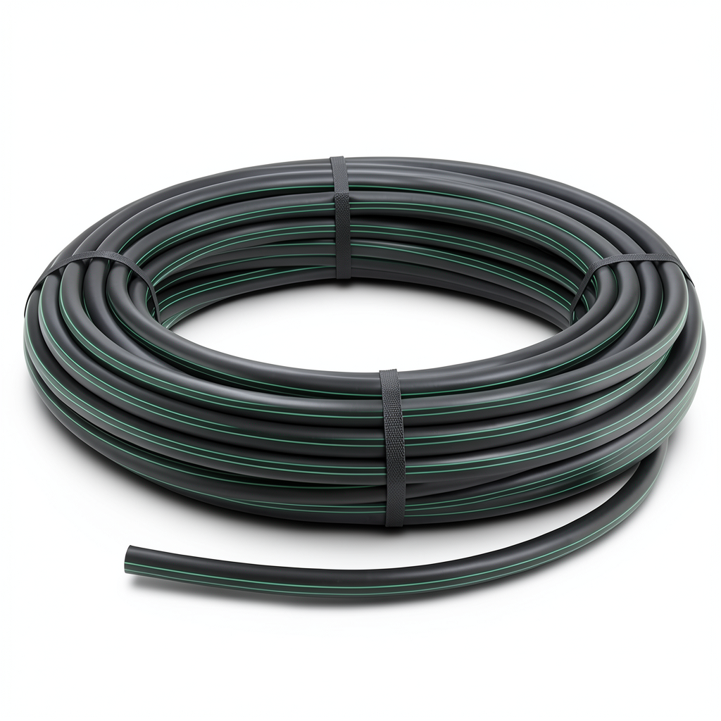 HDPE Polyethylene Coil Pipe Nominal Pressure 16 Bar PE 80 OD 63 mm SDR 9 Black