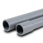 مواسير UPVC ضغط اسمي 10 بار قطر خارجي 500 مم سمك 23.90 مم لون رمادي