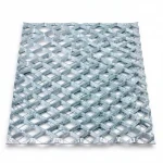 Galvanized Steel Expanded Metal Mesh  [Mazyoon] Thickness 1.2 mm Width 1.22 meter Length 6 meter | Bait Al Tatawor Factory