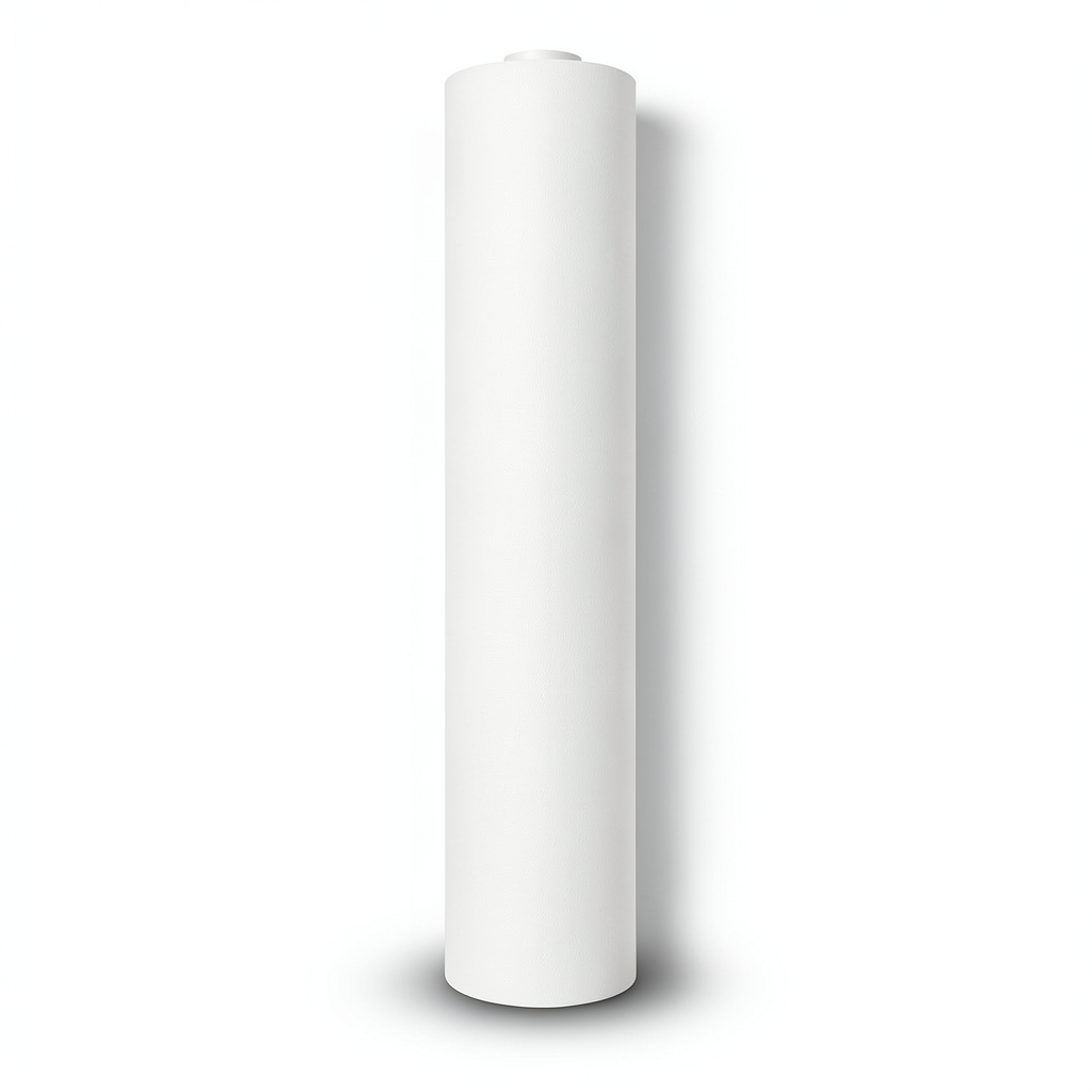 German Plain Wallpaper 10m x 0.53m Off White, Model 10004-01